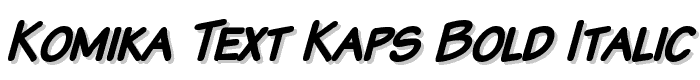 Komika Text Kaps Bold Italic font